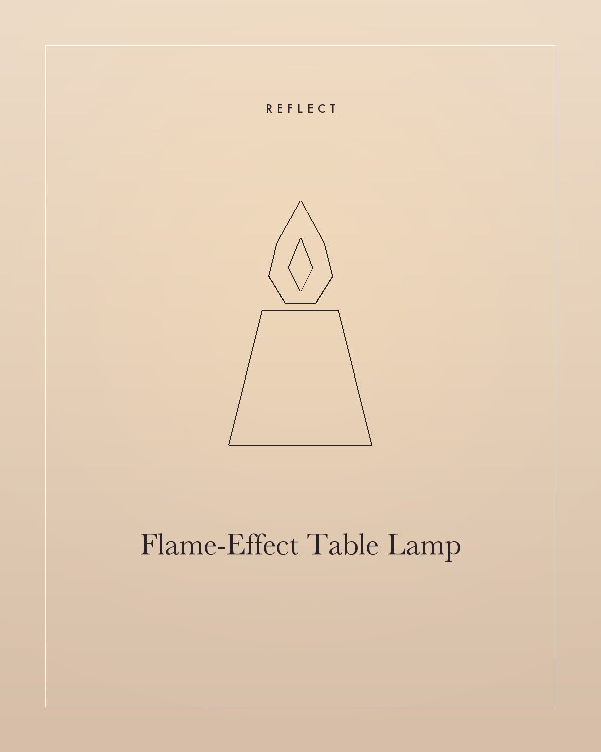 Flame Effect Table Lamp
