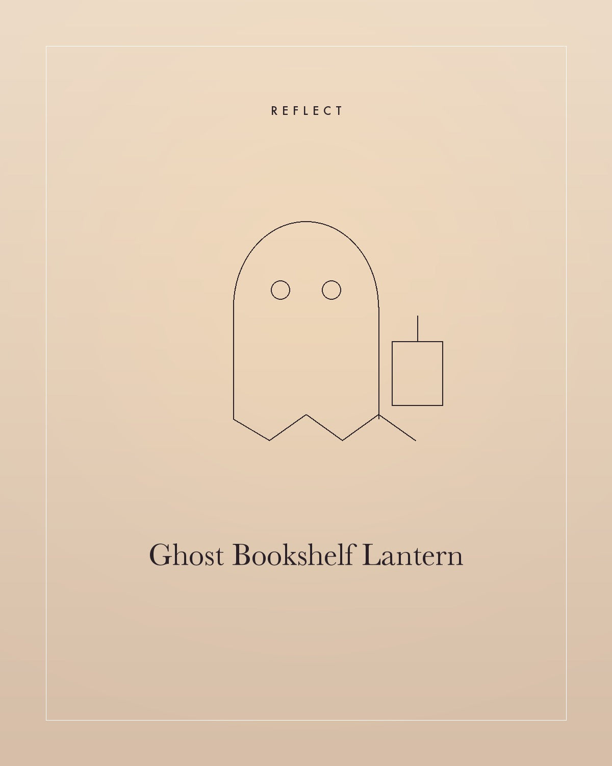 Ghost Bookshelf Lantern